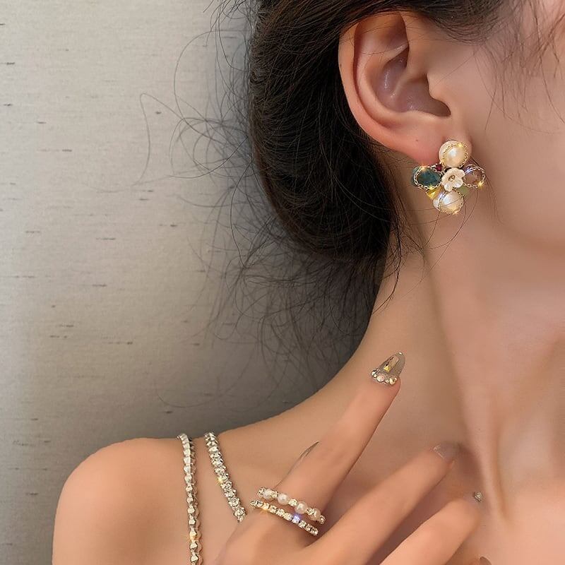 高級感溢れる 美人度アップ ファッション ピアス アクセサリー＜ins-3340＞