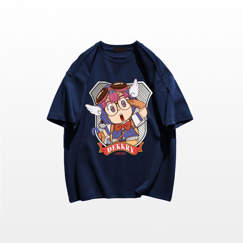 新商品 カジュアル ゆったり プリント 5色 半袖Tシャツins-8239