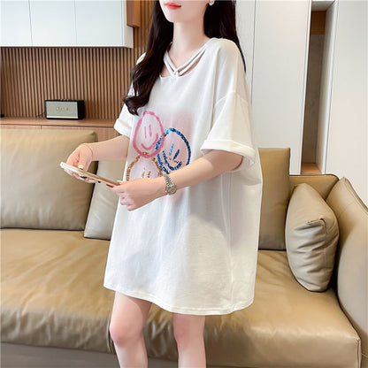 今季マストバイ  特別デザイン スウィート プリント 全2色 半袖Tシャツins-8538
