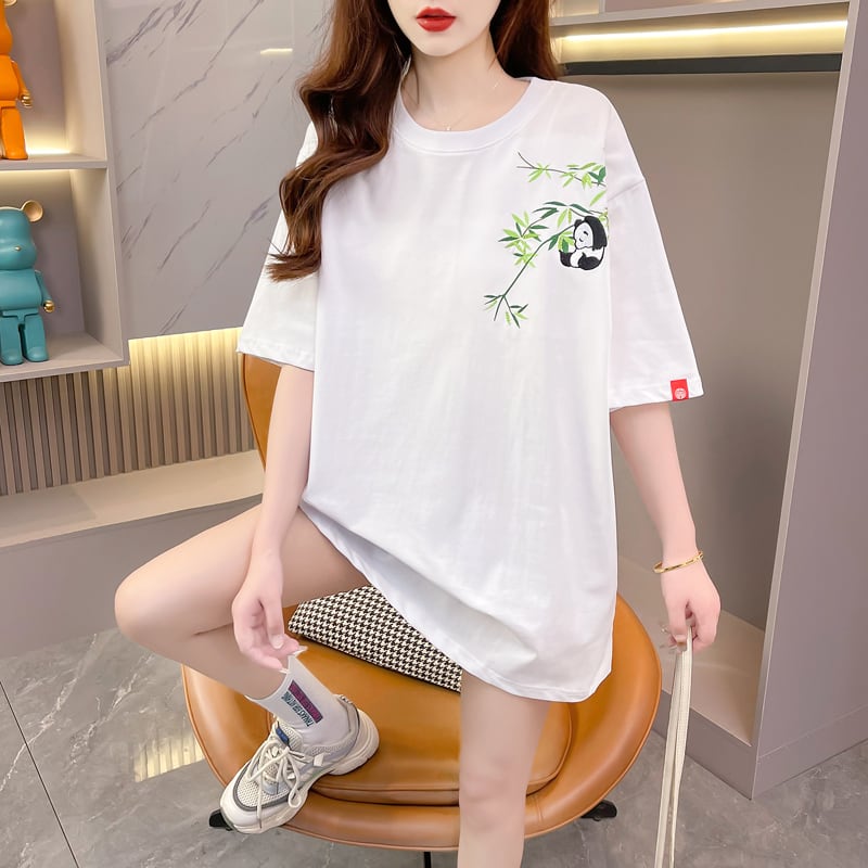 新商品 上質 カジュアル 刺繍 半袖Tシャツ カットソーins-8219