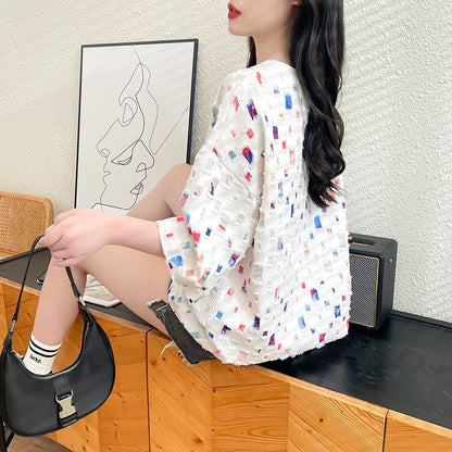 着回し力抜群 個性派 カジュアル  ゆったりトップス 半袖Tシャツ 全2色ins-8263