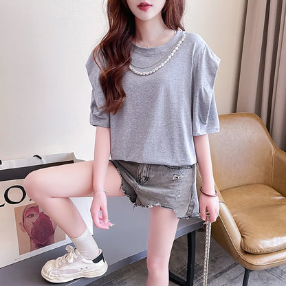 売り切れ必至 個性派 簡潔 ファッション  全3色 半袖Tシャツins-8514