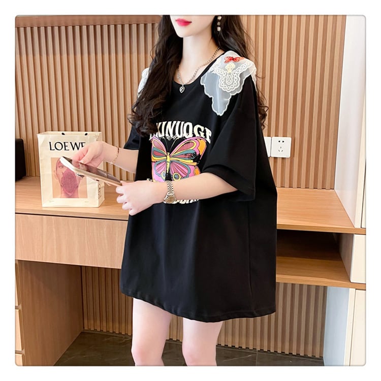 話題沸騰中 ロゴ プリント  ゆったり 3色半袖Tシャツins-8316