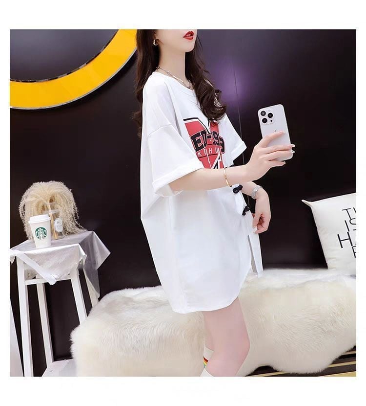 超人気 美人度アップ  特別デザイン ゆったり二色 半袖Tシャツins-8038