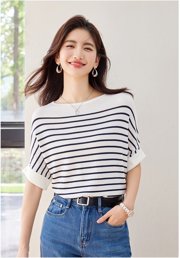今季マストバイ カジュアル ファッション エレガント Tシャツins-6587