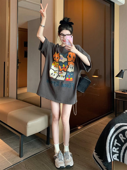 話題沸騰中 オシャレ度満点 高級感溢れる Tシャツ カットソーins-8369