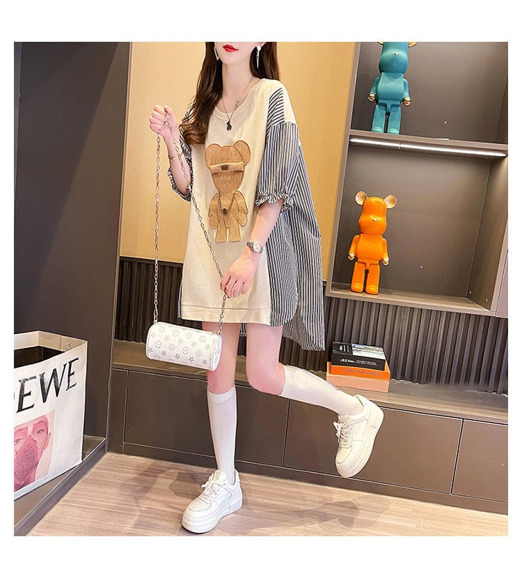 美人度アップ ファッションルーズ カットソーins-6568