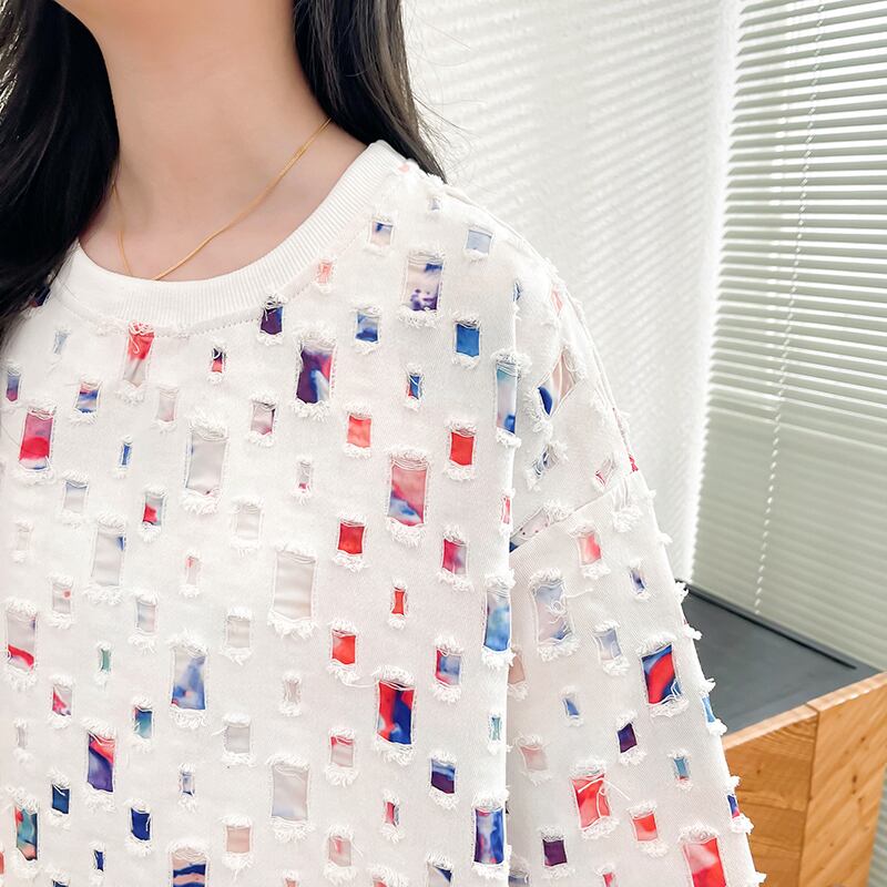 着回し力抜群 個性派 カジュアル  ゆったりトップス 半袖Tシャツ 全2色ins-8263