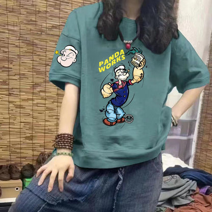 好感度UP カジュアル ロゴプリント半袖 Tシャツ 全4色 半袖 ins-4946