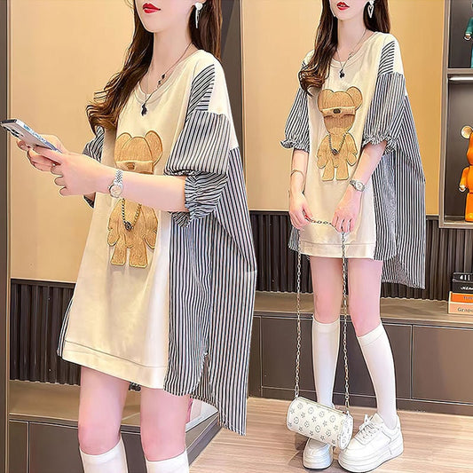 美人度アップ ファッションルーズ カットソーins-6568