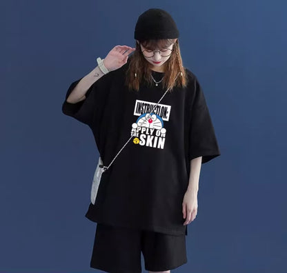 好感度UP カジュアル シンプル 半袖Ｔシャツⅹパンツセット全4色ins-8203