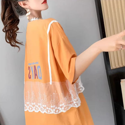 超人気 レイヤード風 ゆったり 半袖 Ｔシャツ 全3色ins-8253