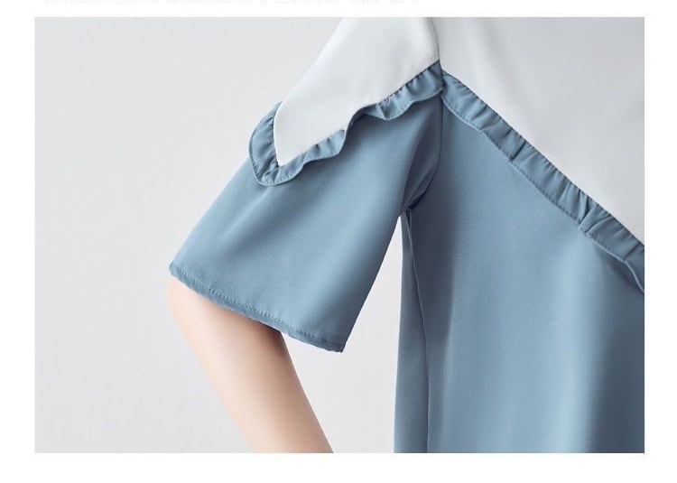 【半額！期間限定！！】 定番シンプル ファッション 上質 シフォン 半袖ins-6595