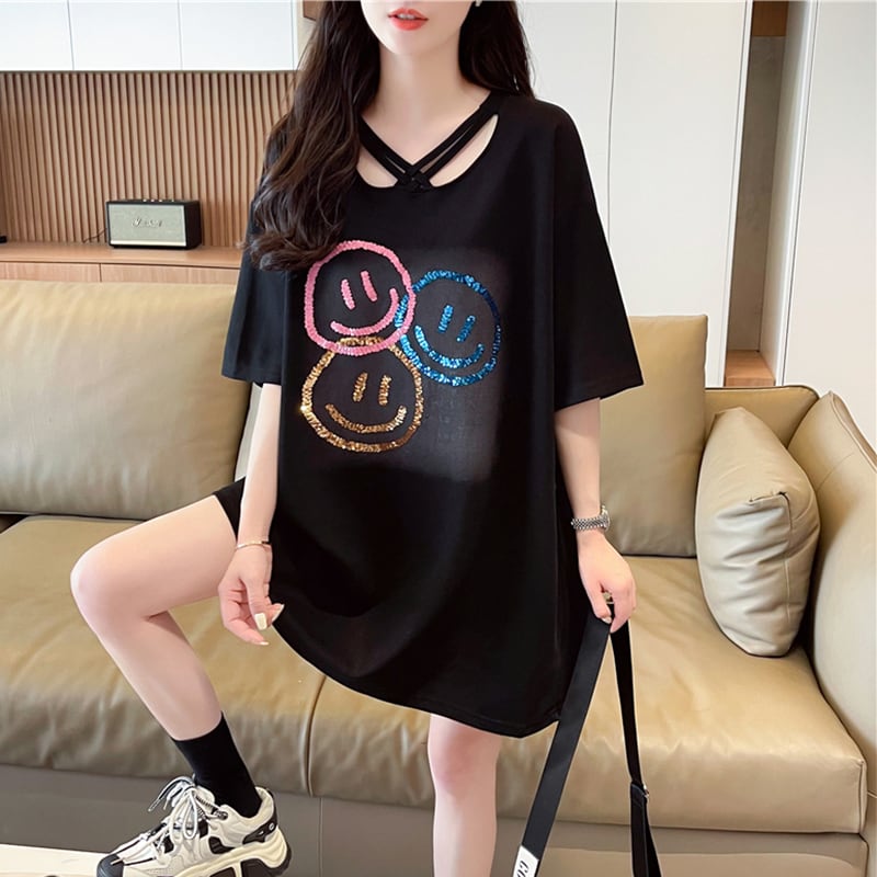 今季マストバイ  特別デザイン スウィート プリント 全2色 半袖Tシャツins-8538