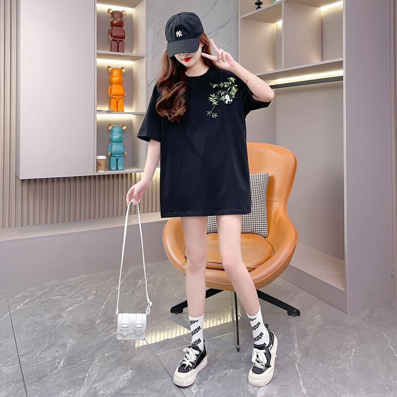 新商品 上質 カジュアル 刺繍 半袖Tシャツ カットソーins-8219