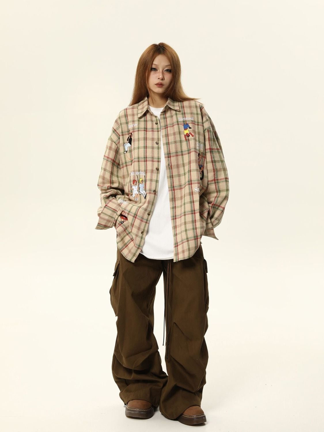 大活躍  ファッション 個性派 シャツins-6520