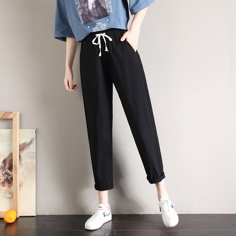 定番シンプル ファッション ゆったりパンツins-6541