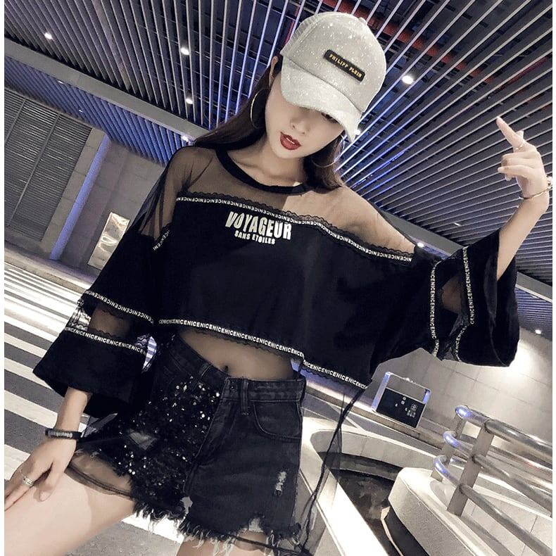 話題沸騰中 アバンギャルド レイヤード風 プリントTシャツ ゆったり半袖ins-8102