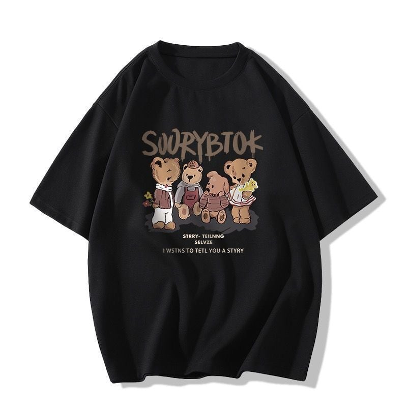 目立つ カジュアル ラウンドネック 半袖 Tシャツ ins-8630