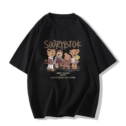 目立つ カジュアル ラウンドネック 半袖 Tシャツ ins-8630