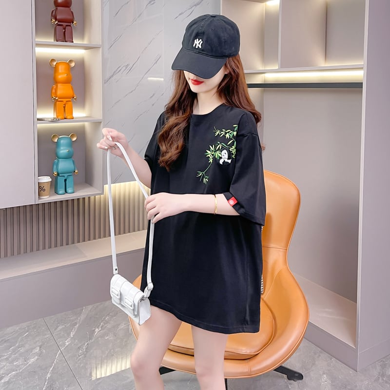 新商品 上質 カジュアル 刺繍 半袖Tシャツ カットソーins-8219