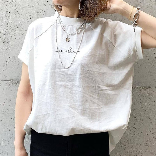 大好評  ファッション カジュアル 簡潔 全2色 半袖Tシャツins-8183