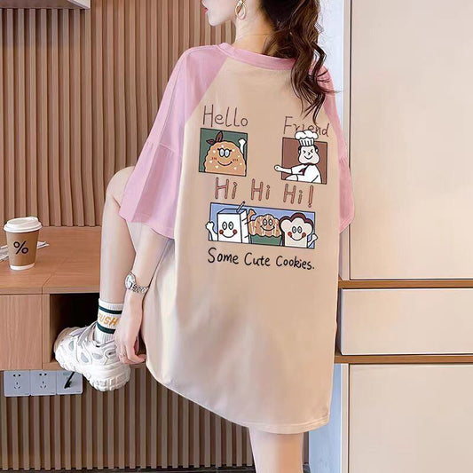 話題沸騰中 4色選択可 プリント  Tシャツ カットソーins-8276