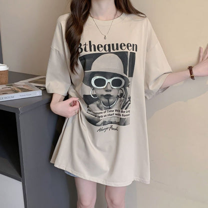 話題沸騰中 アバンギャルド レース 切り替え ホットダイヤモンド 3色選択 半袖Tシャツins-8547