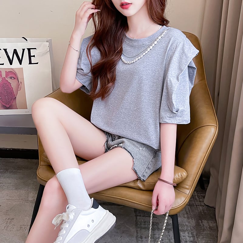 売り切れ必至 個性派 簡潔 ファッション  全3色 半袖Tシャツins-8514