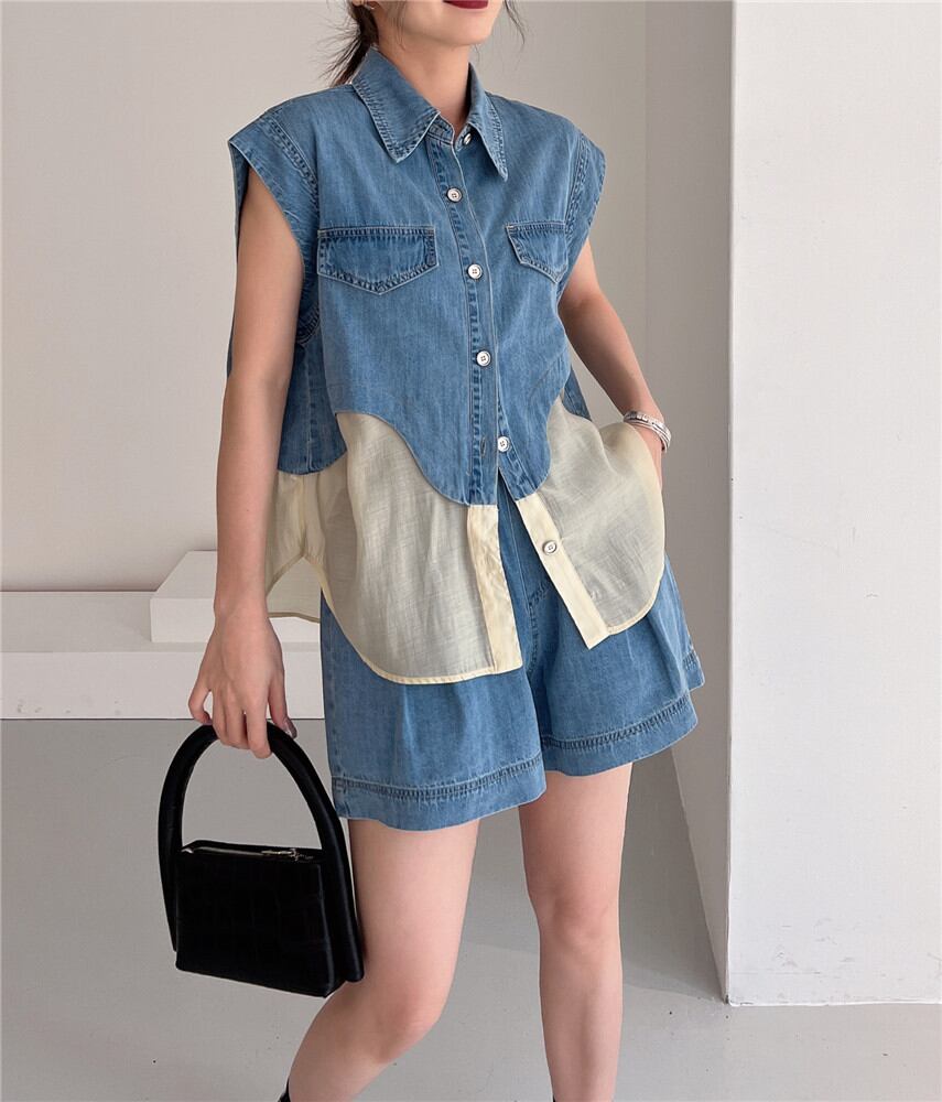 今季マストバイ ファッション 上品 半袖Ｔシャツⅹパンツセット ins-6575