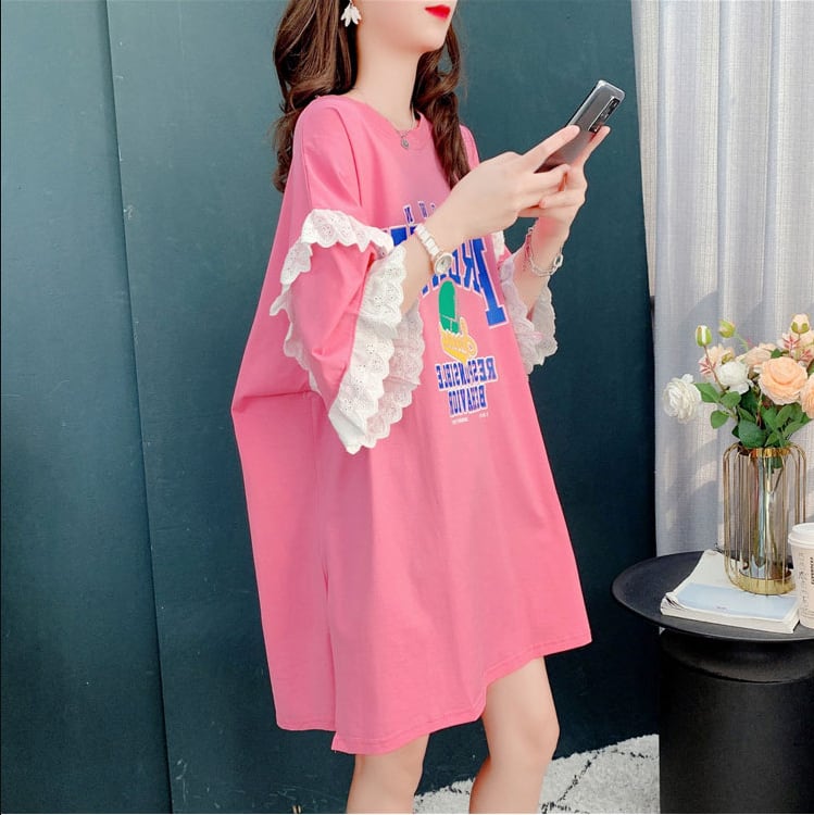 話題沸騰中  プリント ビッグロゴ ゆったり 半袖Tシャツ 全3色ins-8252