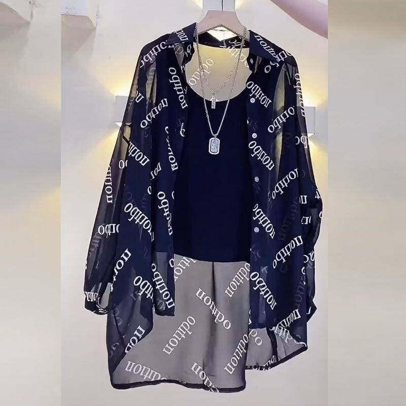 売り切れ必至 オシャレ度満点 透け感 日焼け対策 シャツ ins-8116