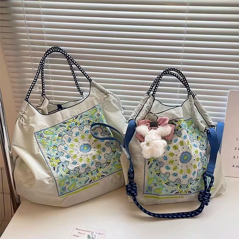 大好評  刺繍プリント  環境保護バッグ ショッピングバッグins-5734