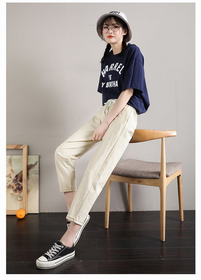 定番シンプル ファッション ゆったりパンツins-6541