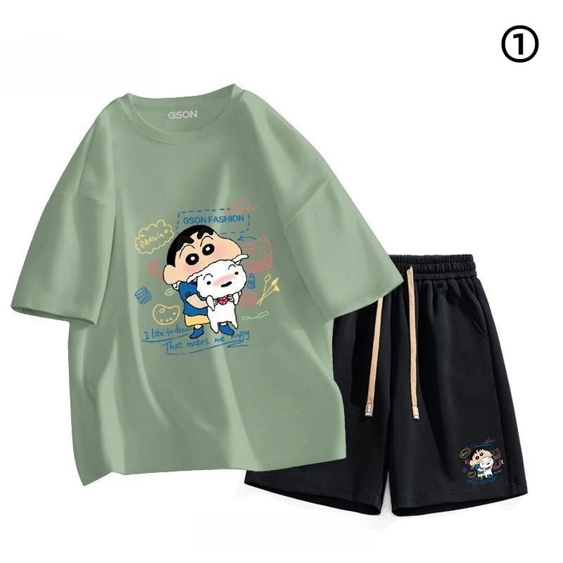 早い者勝ち 超人気  ファッション男女兼用 半袖Ｔシャツⅹパンツセット全6色ins-6594