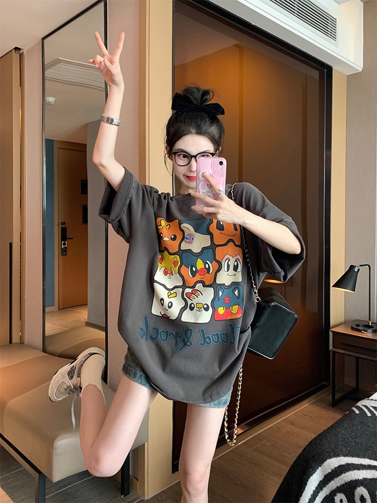 話題沸騰中 オシャレ度満点 高級感溢れる Tシャツ カットソーins-8369