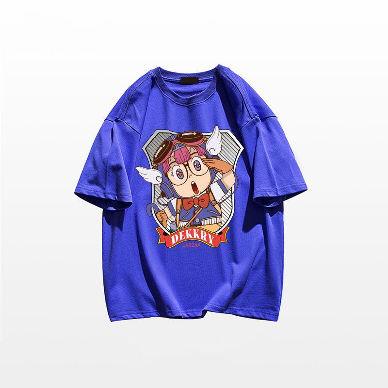 新商品 カジュアル ゆったり プリント 5色 半袖Tシャツins-8239