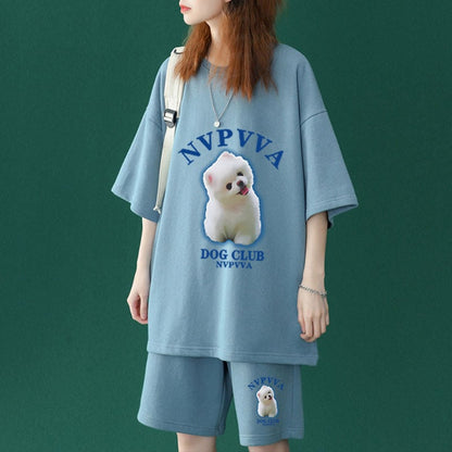 【半額セール】早い者勝ち  半袖Ｔシャツⅹパンツセット全4色 男女兼用ins-6556