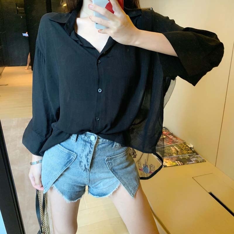 売れ筋 ファッション セクシー 日焼け対策 コートins-6668