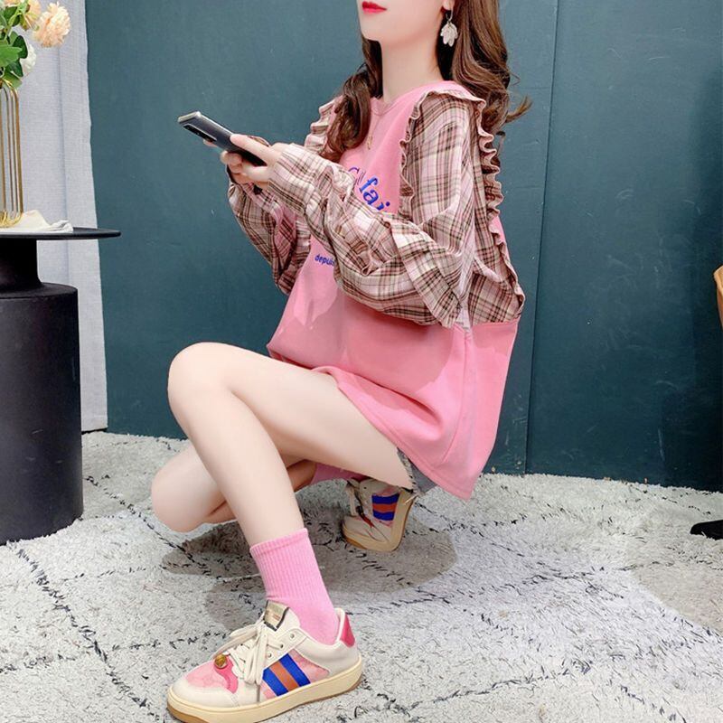 絶対欲しい ファッション 上質 フェイクレイヤード シャツins-6526