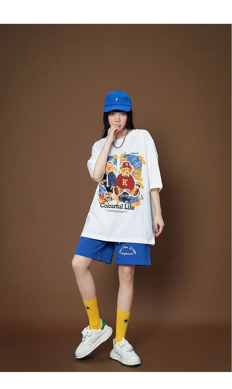上質 シンプル カジュアル半袖Ｔシャツⅹパンツセットins-8068
