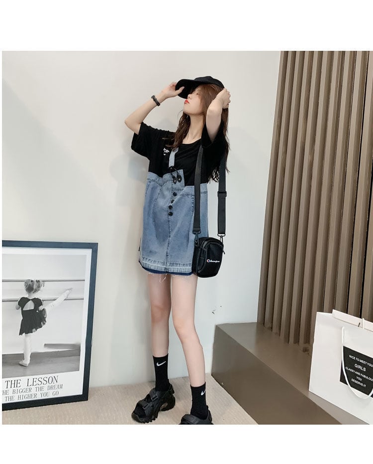 個性的なデザイン 一目惚れ 2色選択可  レイヤード風  Tシャツ カットソーins-8286