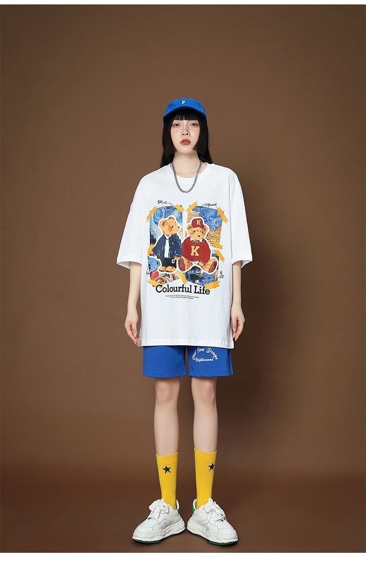 上質 シンプル カジュアル半袖Ｔシャツⅹパンツセットins-8068