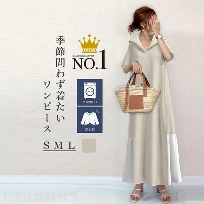 大好評 エレガント シンプル ワンピースins-6564