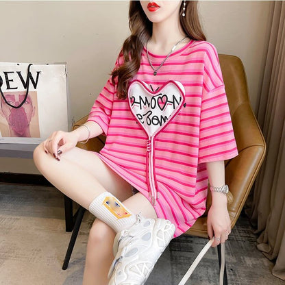 スタイリッシュ 今季大好評 ボーダー柄 Tシャツ カットソーins-3254