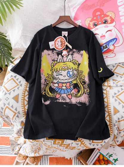 今季も大流行 刺ロゴ ゆったり ユニセックス 全3色 半袖 Tシャツ  ins-4852