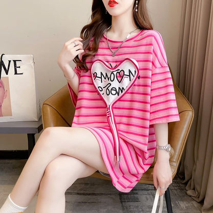 スタイリッシュ 今季大好評 ボーダー柄 Tシャツ カットソーins-3254