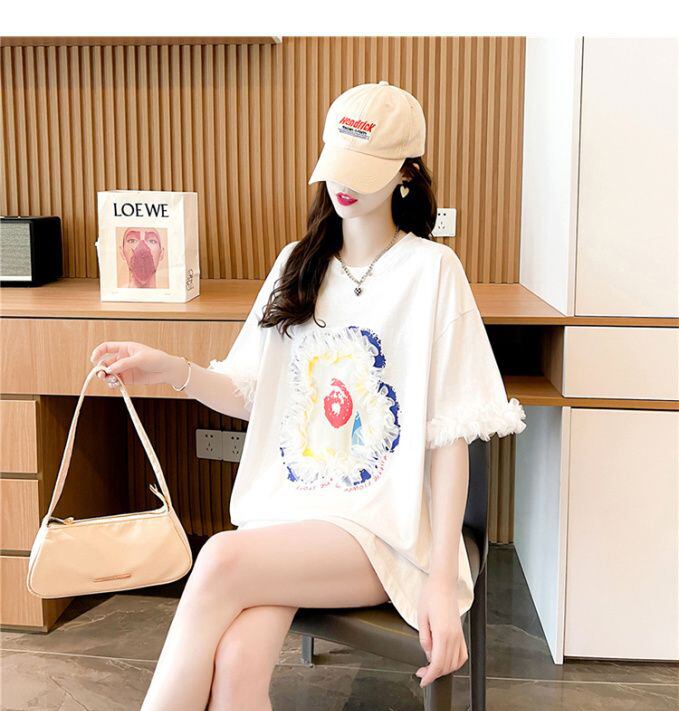 新作 個性的なデザイン 好感度満載 ラウンドネック  Tシャツ カットソーins-8405