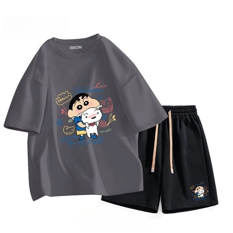 早い者勝ち 超人気  ファッション男女兼用 半袖Ｔシャツⅹパンツセット全6色ins-6594