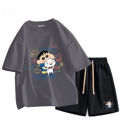 早い者勝ち 超人気  ファッション男女兼用 半袖Ｔシャツⅹパンツセット全6色ins-6594